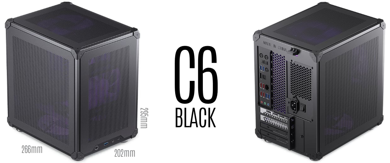 Jonsbo C6 黑色方塊小機殼
